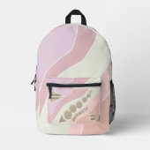 数学に戻るプリントカットソーバッグ プリントバックパック (正面)