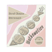 数学に戻る ノートパッド (正面)