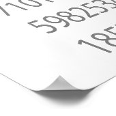 数学のπ記号 ポスター (角)