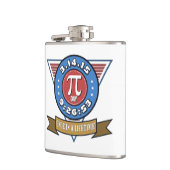 数学のおたくのビニールの包まれたなフラスコのためのPi日の記号 フラスク (左)