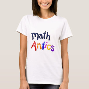 数学のおどけのカラフルなロゴのTシャツ Tシャツ