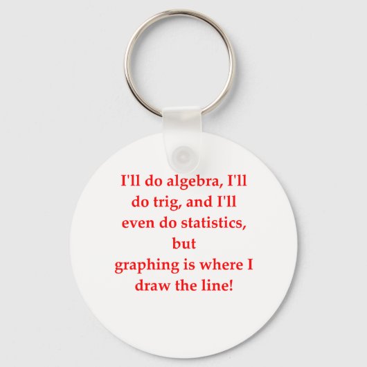 数学のおもしろい冗談 キーホルダー (正面)