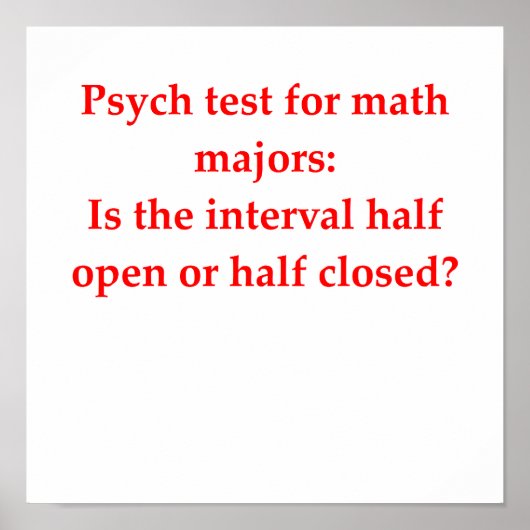 数学のおもしろい冗談 ポスター (正面)