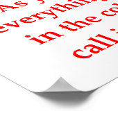 数学のおもしろい冗談 ポスター (角)