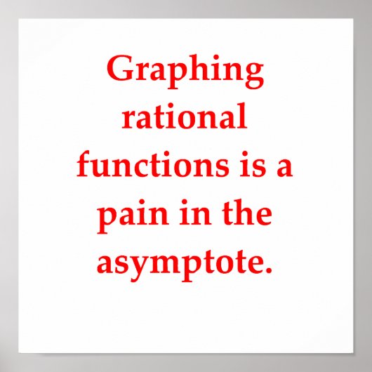 数学のおもしろい冗談 ポスター (正面)
