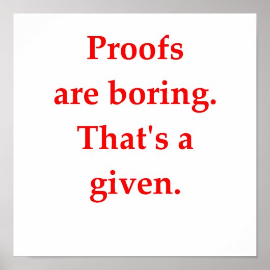 数学のおもしろい冗談 ポスター (正面)