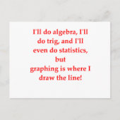 数学のおもしろい冗談 ポストカード (正面)