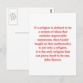 数学のおもしろい冗談 ポストカード (正面/裏面)