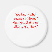 数学のおもしろい冗談 マグネット (正面)
