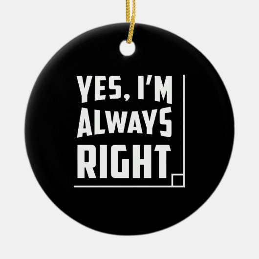 数学のおもしろい賜物 セラミックオーナメント (正面)