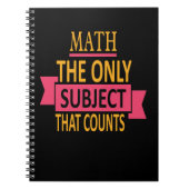 数学のしゃれの数える主題だけ ノートブック (正面)