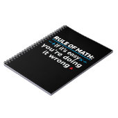 数学のしゃれの規則 ノートブック (左側)