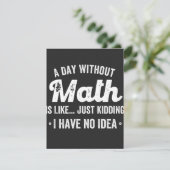 数学のない日は、冗談じゃない、私には何もない サンキューカード (スタンド正面)