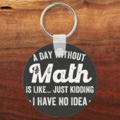 数学のない日は、私が持っていない冗談に似ている キーホルダー (正面)