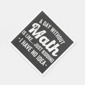 数学のない日は、私が持っていない冗談に似ている スタンダードランチョンナプキン (角)