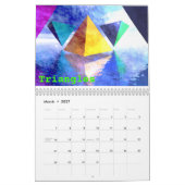 数学のカレンダーの芸術 カレンダー (3月 2027)