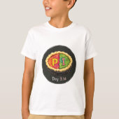 数学のギークとデザート愛好家に巧妙なうなずく3.14 Tシャツ (正面)
