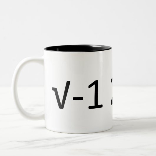 数学のギークのマグ: I 8つの合計pi ツートーンマグカップ (左)