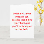 数学のギークのラブアップ行 カード (黄色い花)