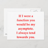 数学のギークのラブアップ行 ポストカード (正面/裏面)