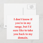 数学のギークのラブアップ行 ポストカード (正面/裏面)