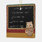 数学のクリスマスの願い セラミックオーナメント (左)