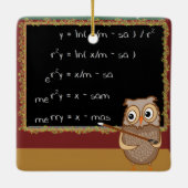 数学のクリスマスの願い セラミックオーナメント (裏面)