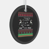 数学のクリスマス ガラスオーナメント (正面右)