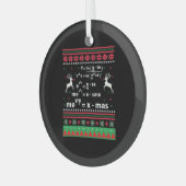 数学のクリスマス ガラスオーナメント (正面左)