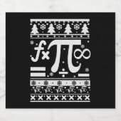 数学のクリスマス スパークリングワインラベル (シングルラベル)