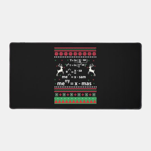 数学のクリスマス デスクマット (正面)