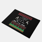 数学のクリスマス ドアマット (アングル)