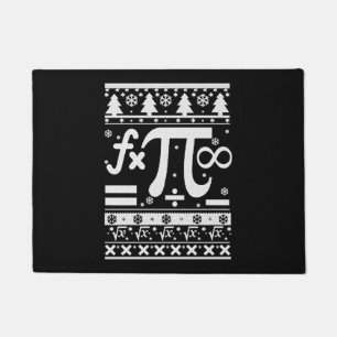 数学のクリスマス ドアマット