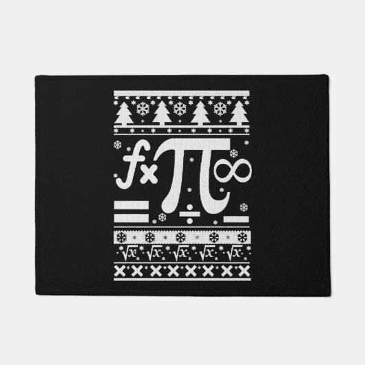 数学のクリスマス ドアマット (正面)