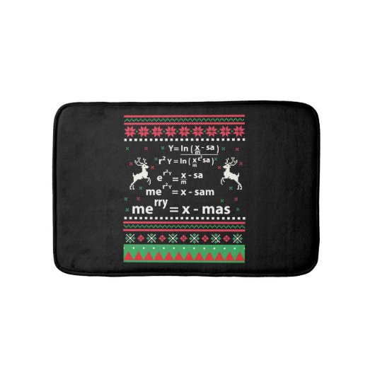数学のクリスマス バスマット (正面)