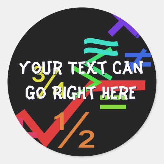 数学のシール ラウンドシール (正面)