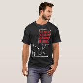 数学のジョーク90度三角形の数学おたく Tシャツ (正面フル)