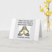 数学のジョーク カード (黄色い花)