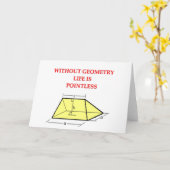 数学のジョーク カード (黄色い花)