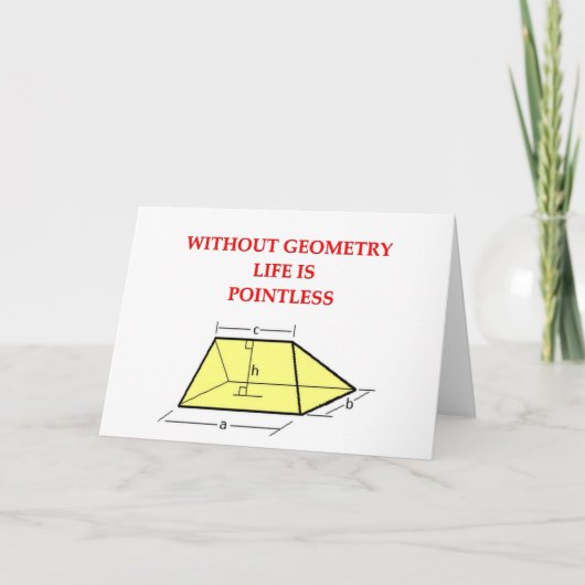 数学のジョーク カード (正面)