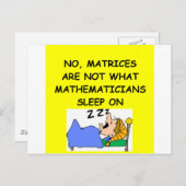 数学のジョーク ポストカード (正面/裏面)