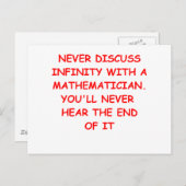 数学のジョーク ポストカード (正面/裏面)