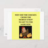 数学のジョーク ポストカード (正面/裏面)