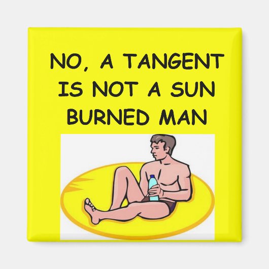 数学のジョーク マグネット (正面)