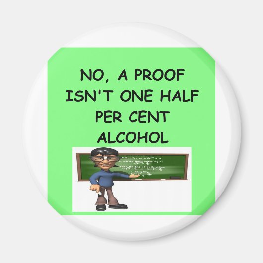 数学のジョーク マグネット (正面)