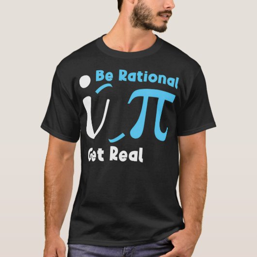 数学のジョー実在クの統計が数学を流すのは合理的である Tシャツ (正面)