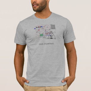 数学のスーパーヒーローのカスタムのティー Tシャツ