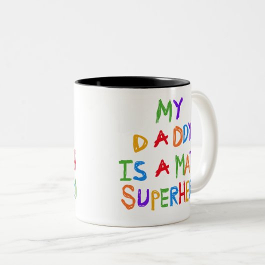 数学のスーパーヒーロー ツートーンマグカップ (正面右)