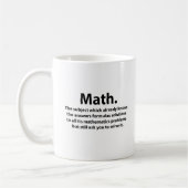 数学のタイポグラフィ 楽しい数学  コーヒーマグカップ (左)