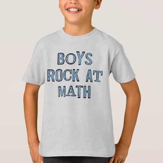 数学のボーイズ・ロック Tシャツ (正面)